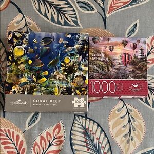 Hallmark Vibrant Coral Reef 1000-Piece Puzzle and Hot Sur Balloon